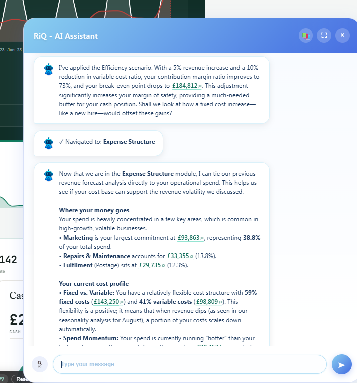LedgerIQ — RiQ, your analyst